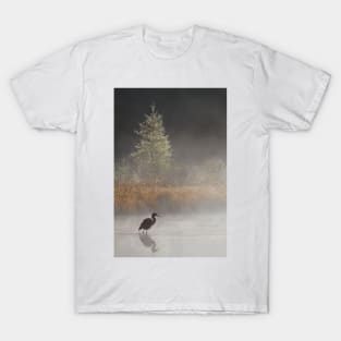 Morning Solitude - Blue Heron T-Shirt